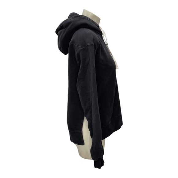 Proenza Schouler Oversized Women's Hoodie Drawstring Pullover Size XS Black - Picture 3 of 8